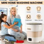 portable washing machine15L with Spin Basket – Small Washer portable for Underwear, Delicate Clothes, and Light Laundry – Ideal for Apartments, Dorms, Hotels, and Camping. - Image 7