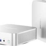 GEEKOM A6 Mini PC with AMD Ryzen 7 6800H, 16GB DDR5 RAM (Upgradable, Not LPDDR), 1TB PCIe 4.0 NVMe SSD, Compact Aluminium Design Windows 11 Pro Desktop Computer with USB4/8K/Wi-Fi 6E/BT 5.2/SD Slot