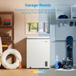 Midea MERC05C4BAWW Chest Freezer, 5.1 Cubic Feet Freezer With Removable Basket, Interior LED Light, Adjustable Temperature, For Kitchen Apartment Office, White - Image 4