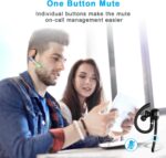 HEIBAS Bluetooth Headset, Wireless Bluetooth Earpiece with 500mAh Charging Case 72 Hours Talking Time Built-in Microphone for iOS Android Cell Phone, V5.1 Hand-Free Headphones for Trucker, Office - Image 5