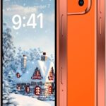 BLKE Mini Phone 3.0" HD Touch Screen Mini Smartphone World's Smallest Unlocked Android Compact Mobile Phone for Students Cell Phone App Download WiFi GPS Face lD 2GB+16GB Orange