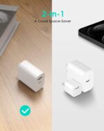 [4 Pack] USB C Charger Block Fast Charging Multiport Adpater [PD 20W USB-C & QC 3.0 USB-A Port] for iPhone 17/16/15/14/13/12/11/X/8, iPad, Galaxy, Google & More - Image 4