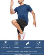 5 Pack Mesh Workout Shirts for Men Dry Fit Gym Shirts Quick Dry Athletic Short Sleeve T-Shirt Moisture Wicking - Image 5