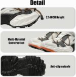 Fashion Platform Chunky Sneakers for Women, Trendy Comfort Running Gym Breathable Sports Men's Footwear, Unisex Walking Road Athletic Shoes - Image 3