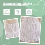 Suggest a better title and return a single title only without any other comments: Girls Petticoat Underskirt with 3 Hoops Full Slip Crinoline Skirt - Image 4