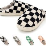 Guyarns House Slippers for Women & Men - Fuzzy, Casual Indoor/Outdoor Shoes with Memory Foam & Faux Fur Lining