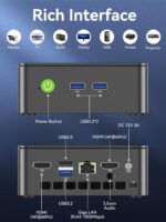 GMKtec G3S Mini PC, 16GB RAM 512GB M.2 SSD Intel N95 (Beats N100, 3.4GHz) Mini Desktop Computer with VESA Mount for Office Home Business HTPC Proxmox, Dual 4K Display, WiFi 5, Gigabit Ethernet - Image 4