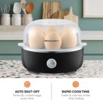 Elite Gourmet EGC115B Easy Egg Cooker Electric 7-Egg Capacity, Soft, Medium, Hard-Boiled Egg Cooker with Auto Shut-Off, Measuring Cup Included, BPA Free, Classic Black - Image 3