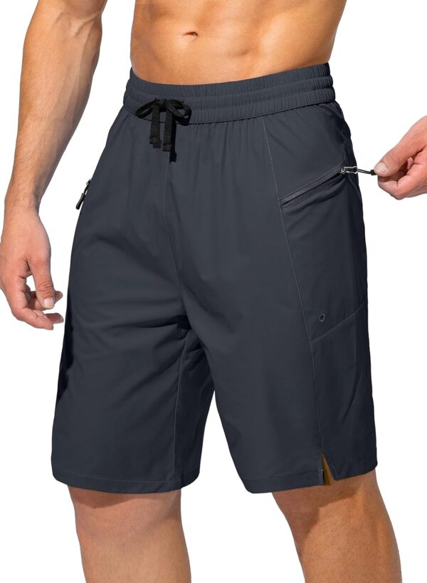 Men's Swim Trunks Quick Dry Board Shorts with Zipper Pockets Beach Shorts Bathing Suits for Men - No Mesh Liner
