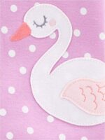 Suggest a better title and return a single title only without any other comments: Simple Joys by Carter's Girls 3-pack Snug Fit Footed Cotton Pajamas - Image 2