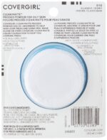 Suggest a better title and return a single title only without any other comments: COVERGIRL Clean Matte Pressed Powder, Oil Control Powder, 1 container, .35 Fl Oz, Face Powder, Oil Free Loose Powder, Matte Finish, Lightweight, Shine Free Formula, Leaves Skin Smooth and Clean - Image 2