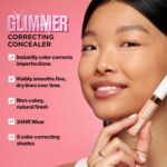 Suggest a better title and return a single title only without any other comments: Revlon Glimmer Correcting Concealer, Liquid Under Eye Makeup, Made with Caffeine, Vitamin C, & Stevioside, 115 Yellow, 0.3 fl oz - Image 3