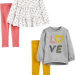 Suggest a better title and return a single title only without any other comments: Simple Joys by Carter's girls 4-piece Playwear Set