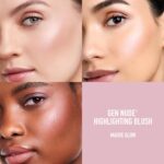 Suggest a better title and return a single title only without any other comments: bareMinerals Gen Nude Highlighting Blush, 2-in-1 Blush & Highlighter Hybrid, Silky Blendable Face Makeup, All-Day Wear, Luminous Finish, Talc-Free, Vegan - Image 5