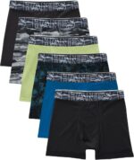 Hanes boys Performance Tween Boxer Briefs Underwear, Assorted Prints & Solids, 6-pack