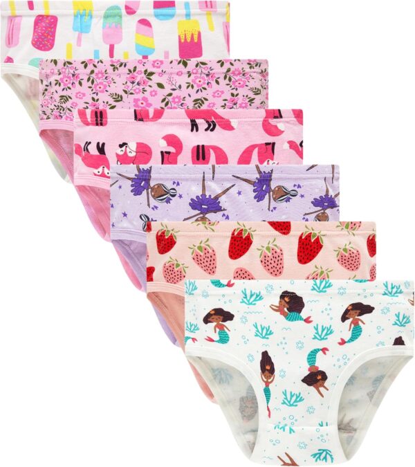 Suggest a better title and return a single title only without any other comments: Winging Day Little Girls' Cotton Panties Baby Toddler Soft Underwear Multipack