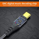 JXMOX USB C to 3.5mm Audio Aux Jack Cable (4ft), Type C to 3.5mm Headphone Car Stereo Cord Compatible with iPhone 17 16 15 Pro Max Air, Samsung Galaxy S25 S24 S23 S22 S21 Note 20, Pixel 9 8, iPad Pro - Image 5