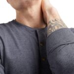 Hanes Originals Men's Tri-Blend Long Sleeve Henley T-Shirt, Lightweight Long Sleeve Tee - Image 4