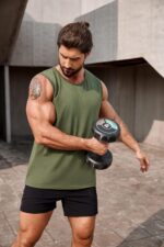 COOFANDY Men's Workout Tank Top 2 Pack Casual Soft Sleeveless Gym Muscle Shirts Bodybuilding Tee - Image 4