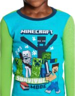Minecraft Boys' 6-Piece Cotton Pajama Set, Matching Snug-fit Shirt & Pants, Soft & Cute for Kids - Image 4
