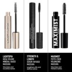 bareMinerals Strength & Length Serum-Infused Black Mascara with Plant-Based Lash Serum, Lengthens, Lifts & Defines for Healthier Lashes, Vegan, Safe for Contact Lens Wearers - Image 7