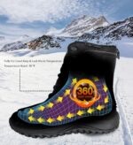 ROCKMARK Men's Winter Snow Boots Outdoor Warm Mid Calf Waterproof Durable Boot Non-Slip Warm Climbing Shoes - Image 3
