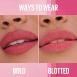 MAYBELLINE Serum Lipstick, Hydrating Lip Makeup with 8HRs of Lip Plumping Moisture with Hyaluronic Acid + Oil Blend, Wild Card (Midtone Red Matte) - Image 8