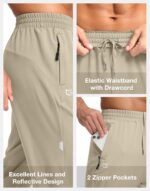 G Gradual Men's Joggers with Zipper Pockets Lightweight Athletic Workout Pants Quick Dry Sweatpants for Men Running Hiking - Image 6