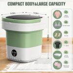 Portable Washing Machine, 16L Foldable & Lightweight, 3 Cleaning Modes, Compact Laundry, No Installation & Easy to Use for Travel, RV, Small Apartment & Dorm Room - Image 2