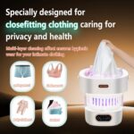 5.0 New Upgraded Portable Washing Machine 16L Mini Foldable Washer [SGS certified German high-efficiency motor] [Hidden UV-C cleaning]Foldable Design Ideal for Hotel, Home, Apartment and Campain - Image 6