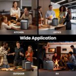 Nugget Ice Maker Countertop, 35lbs/24H Sonic & Chewable Pellet Ice, Portable Crushed Ice Machine, Self-Cleaning Anti-Scale System, 10 Cleaning Packets, Quiet Operation, Stainless Steel - Image 9