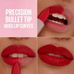 MAYBELLINE Serum Lipstick, Hydrating Lip Makeup with 8HRs of Lip Plumping Moisture with Hyaluronic Acid + Oil Blend, Wild Card (Midtone Red Matte) - Image 6