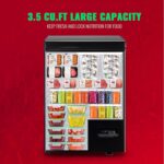 Deep Freezer Chest 3.5 Cubic Feet Freezers with Temperature Display Panel Mini Freezer with Removable Basket Suitable for Apartment Garage Dorm BLACK - Image 6