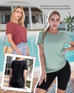 GAYHAY 3 Pack Womens T-Shirts - Short Sleeve Spring Summer Tops Crew Neck Trendy Casual Work Soft Basic Tees for Ladies 2026 - Image 3