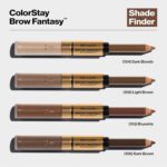 Revlon Eyebrow Gel & Pencil, ColorStay Brow Fantasy 2-in-1 Eye Makeup, Longwearing with Precision Tip, 104 Dark Blonde, 0.04 Oz - Image 6