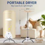 Portable Dryers for Laundry,900W Quickly Dry Portable Clothes Dryer for Clothes & Shoes, Large Capacity Portable Laundry Dryer for Apartments & Travel - Image 2