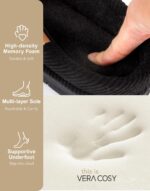 VeraCosy Men's Moccasin Slippers Comfy Soft Durable Slip-on Indoor Memory Foam House Shoes - Image 5