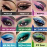 15PCS Colorful Eyeliner Pen Set, Eye Shadow Pencil, Pearl & Matte Metallic Glitter Eyeliner for Women, Eye & Lip Liner, Professional Eye Makeup Set - Image 2