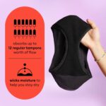 Suggest a better title and return a single title only without any other comments: Thinx Teens Period Underwear, Brief-Style Period Panties for Teens, Holds Up to Regular 12 Tampons, Period Panties, Reusable - Image 4