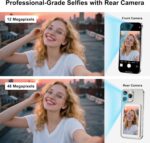 Selfie Monitor Screen for iPhone/Android,Magnetic Phone Vlog Selfie Screen with 1800mAh Battery&Bluetooth Remote,Wireless Back Camera Monitor for Live Streaming/TikTok(White) - Image 4