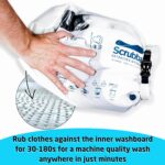 Scrubba Untouched Wash Bag - Portable Washing Machine - Eco-Friendly Manual Washing Machine for Travel, Camping, Baby Clothes - Travel Essentials, Gift - use with Laundry Detergent, & Sheets - 5.3 oz. - Image 3
