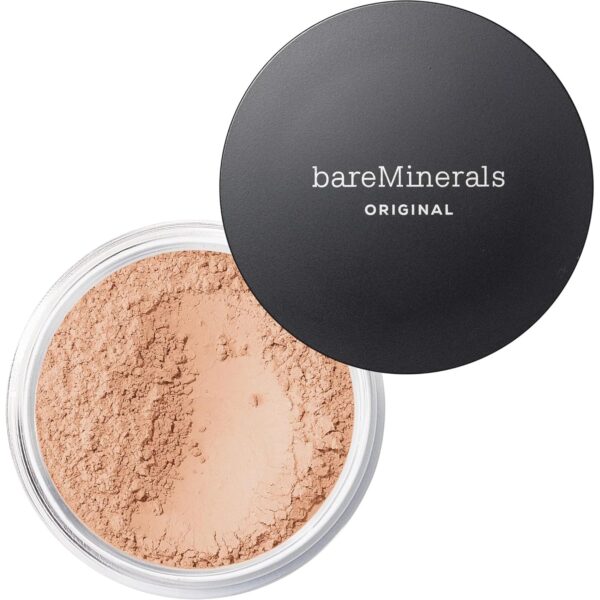 Suggest a better title and return a single title only without any other comments: bareMinerals Original Loose Powder Foundation SPF 15, Clean Mineral Powder Face Makeup, Sheer-to-Full Coverage, Talc-Free, Non-Comedogenic, Vegan, Cruelty-Free & Dermatologist-Tested