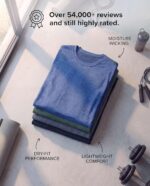 Real Essentials 4 Pack: Mens Long Sleeve Dry Fit T Shirts Hiking Fishing Workout Gym Work Sun UPF 50 Wicking Running Tee - Image 5