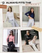 GAYHAY 3 Pack Long Sleeve Shirts for Women Basic Tops Crew Neck Fitted Tight Workout Tees Y2K Clothes Going Out Fashion 2025 - Image 5