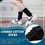 Kids Classics Crew Socks 10 Pairs Child Boy Girls Athletic Cotton Basic School Uniform Breathable Casual Sports Socks - Image 3