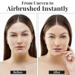 Suggest a better title and return a single title only without any other comments: Jerome Alexander MagicMinerals AirBrush Foundation – 2 Piece Set with Airbrush Foundation and Kabuki Brush - Spray Makeup with Anti-aging Ingredients for Smooth Radiant Skin - Bright Light - Image 4
