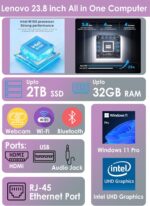 Lenovo 24" All-in-One Desktop | Ultra-Fast Intel Quad-Core CPU | 16GB RAM | 512GB External & 256GB SSD | Full HD Display | Wi-Fi 6 | HDMI | Ethernet Ports | Windows 11 | Wireless Keyboard & Mouse - Image 2