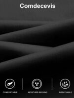 Comdecevis Men's Casual Cargo Pants Workout Joggers Stretch Sweatpants Hiking Drawstring Tactical Pants with Multi Pockets - Image 6