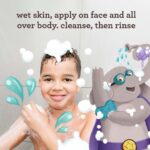 Aveeno Kids Face & Body Wash for Sensitive Skin, Oat Extract, Tear-Free, Non-Drying, Light Scent, Pump Dispenser, Hypoallergenic, Sulfate & Dye Free, 18 fl oz - Image 3