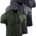 NELEUS Dry Fit Workout Athletic Muscle Tank Top Running Shirts with Hoods